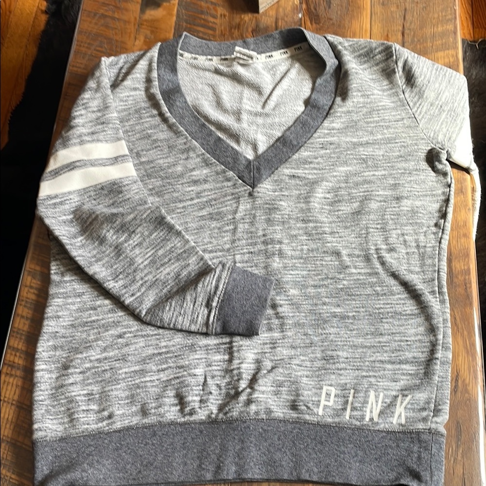 PINK Victoria's Secret Gray V-Neck Men's Sweater